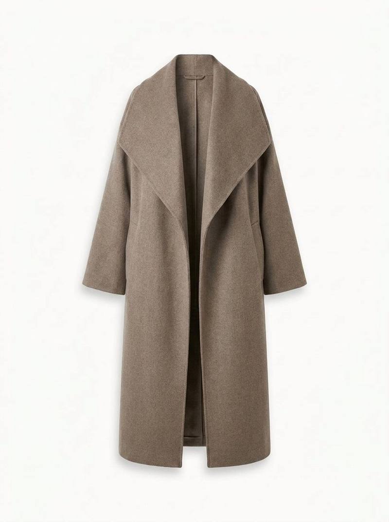 The Maren coat — ghost mannequin product photograph